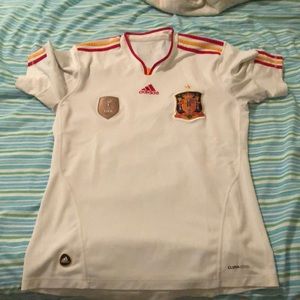 Spain soccer jersey w/ 2010 World Cup patch (M)